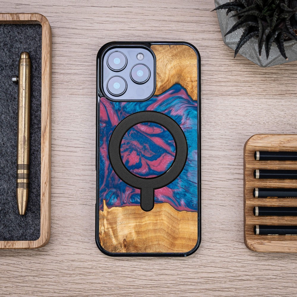 Etui Bewood Unique do iPhone 16 Pro Max - Neons - Vegas z MagSafe (4)