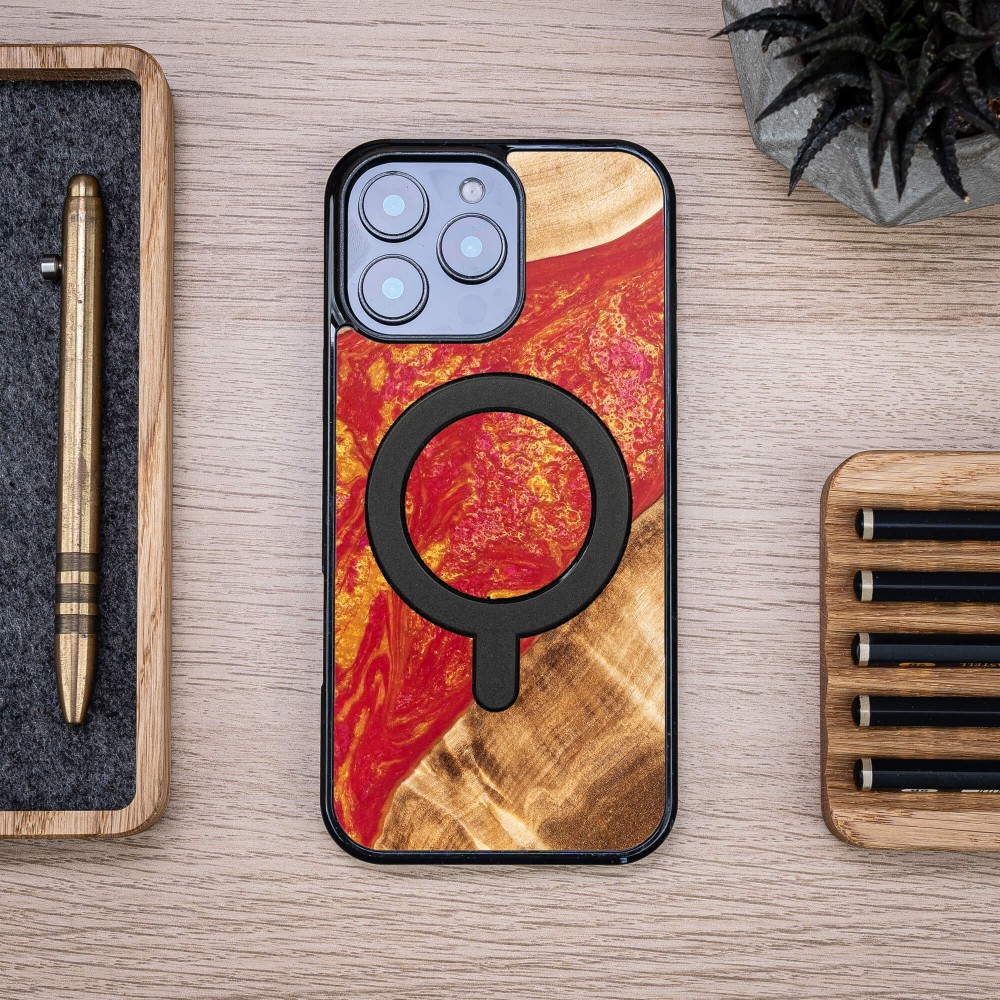 Etui Bewood Unique do iPhone 16 Pro Max - Neons - Paris z MagSafe (4)
