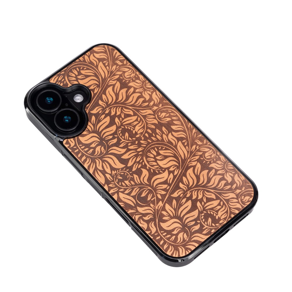 Drewniane Etui Bewood do iPhone 16 LIŚCIE JABŁOŃ (3)