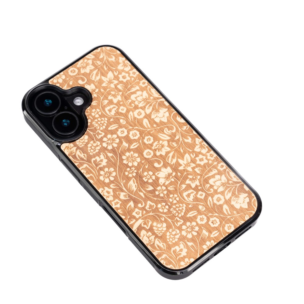 Drewniane Etui Bewood do iPhone 16 KWIATY POLNE ANIEGRE (3)