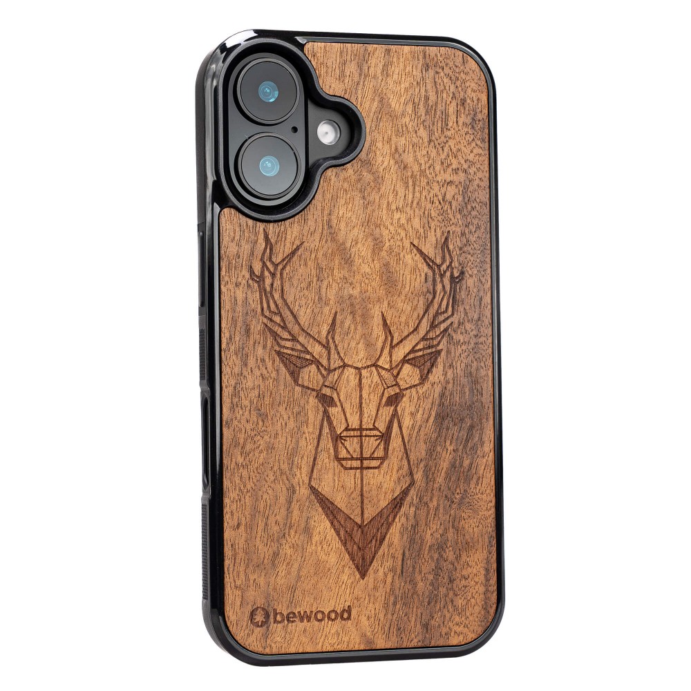 Drewniane Etui Bewood do iPhone 16 JELEŃ IMBUIA (2)