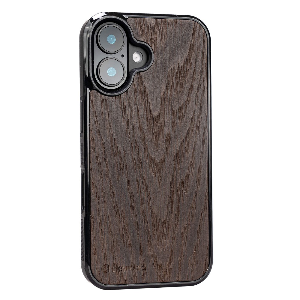 Drewniane Etui Bewood do iPhone 16 DĄB WĘDZONY (2)