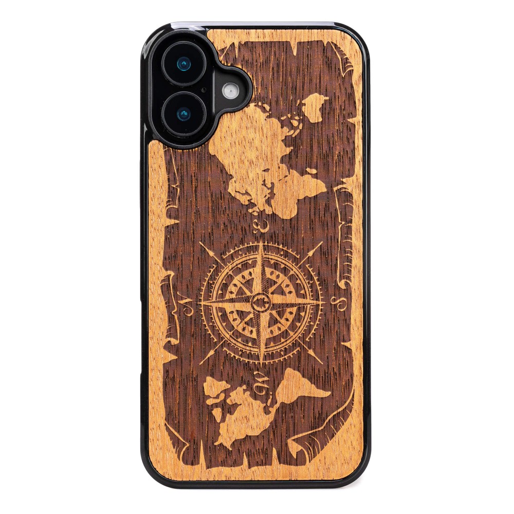 Apple iPhone 16 Plus Compass Merbau Bewood Wood Case (1)