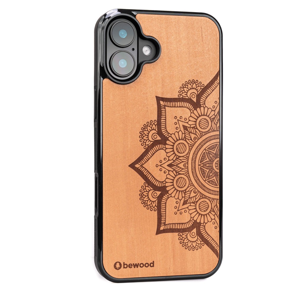 Drewniane Etui Bewood do iPhone 16 Plus MANDALA JABŁOŃ (2)