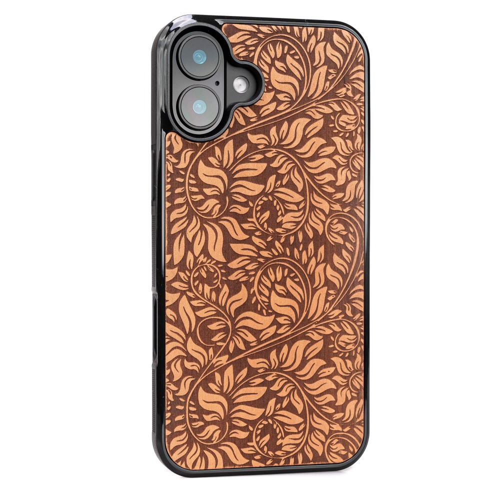 Drewniane Etui Bewood do iPhone 16 Plus LIŚCIE JABŁOŃ (2)