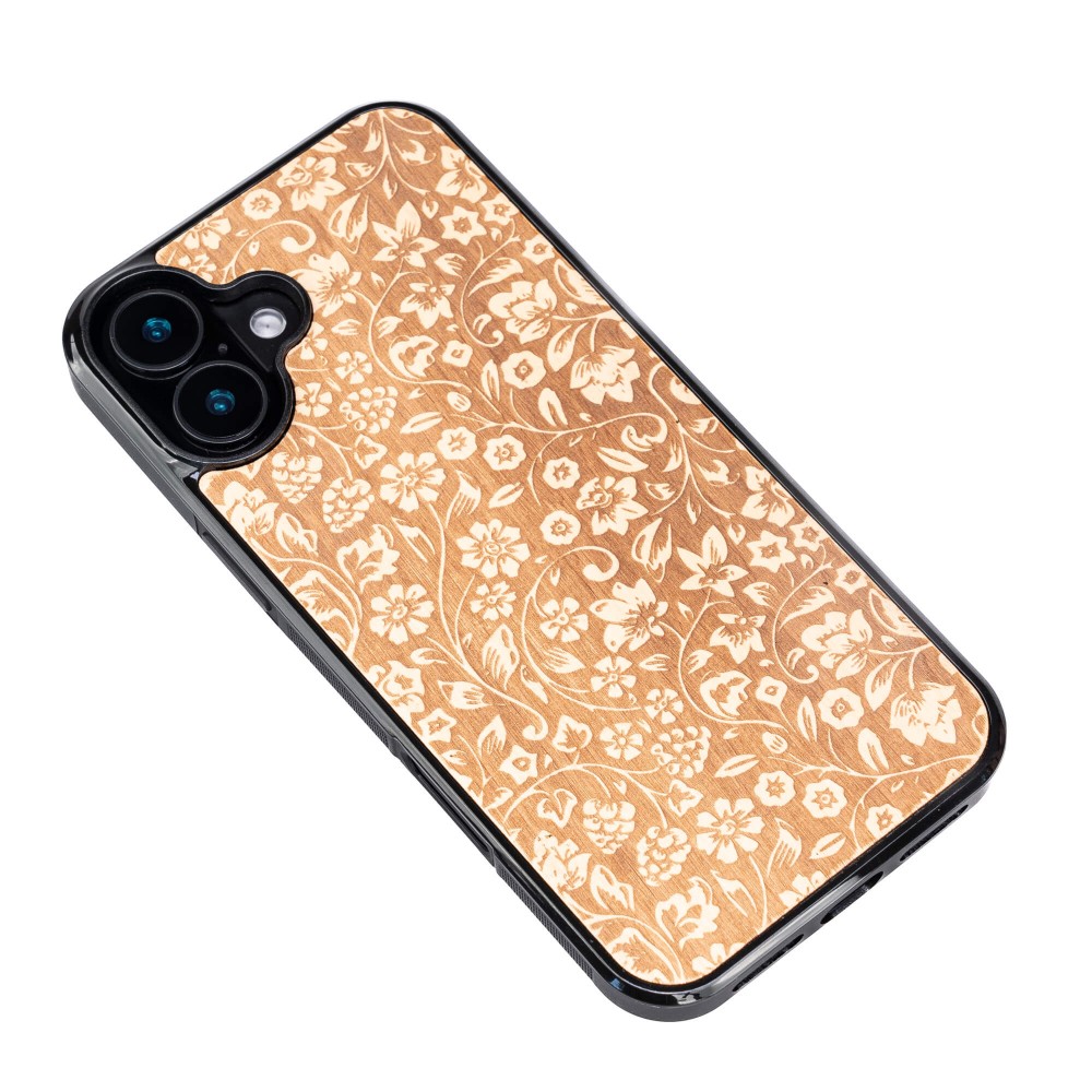 Drewniane Etui Bewood do iPhone 16 Plus KWIATY POLNE ANIEGRE (3)