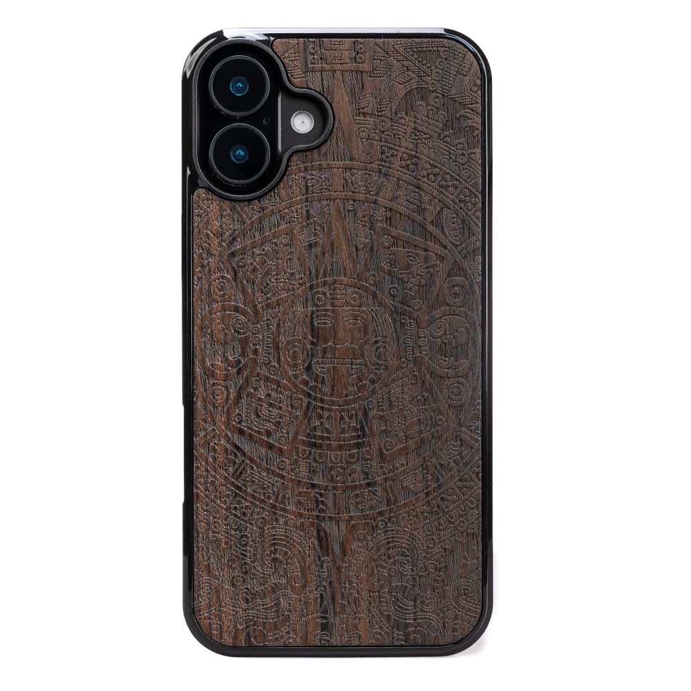 Drewniane Etui Bewood do iPhone 16 Plus KALENDARZ AZTECKI ZIRICOTE (1)