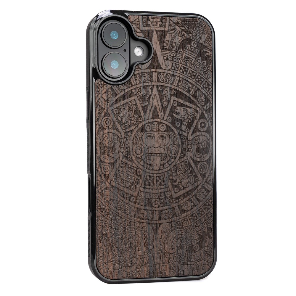 Drewniane Etui Bewood do iPhone 16 Plus KALENDARZ AZTECKI ZIRICOTE (2)