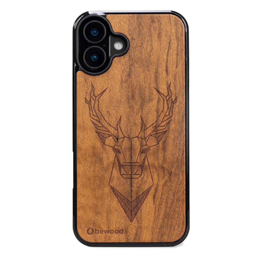 Apple iPhone 16 Plus Deer Imbuia Bewood Wood Case (1)