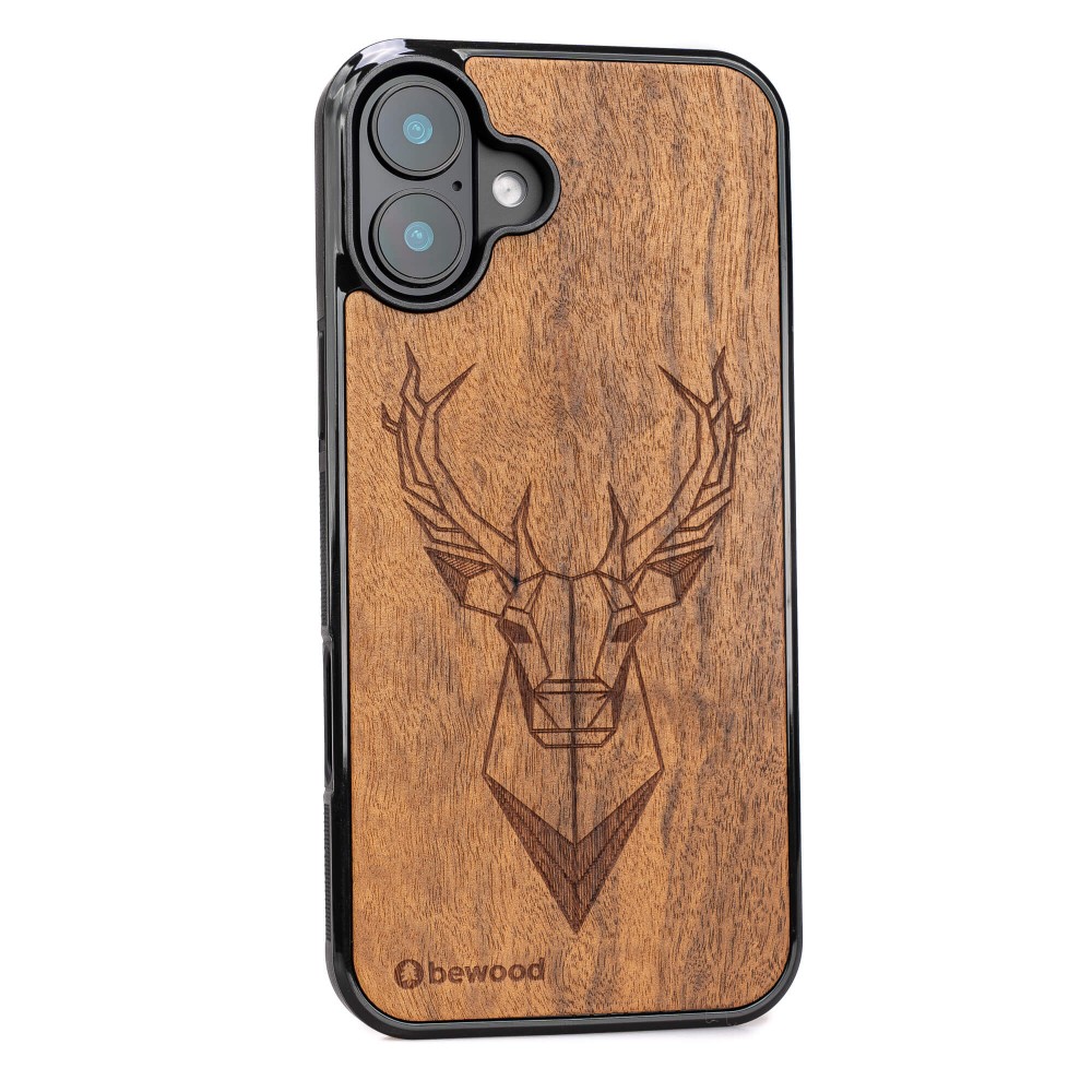 Apple iPhone 16 Plus Deer Imbuia Bewood Wood Case (2)