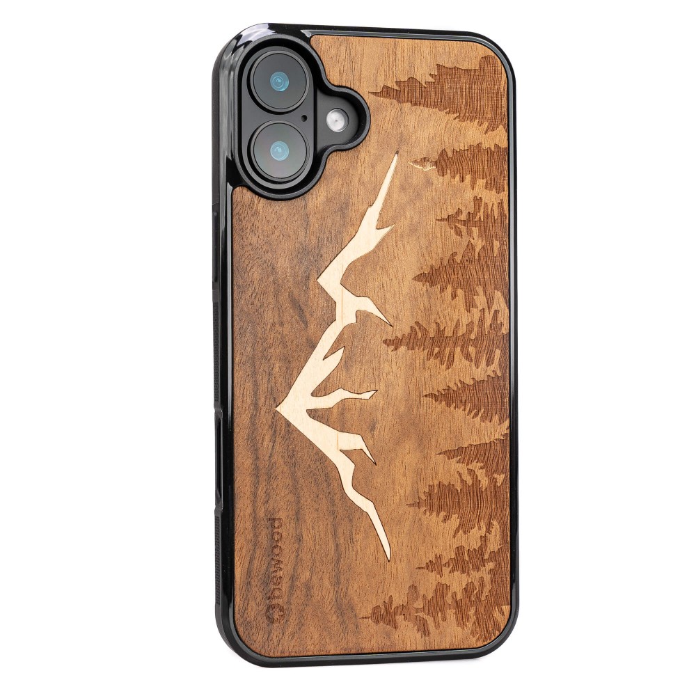 Drewniane Etui Bewood do iPhone 16 Plus GÓRY IMBUIA (2)