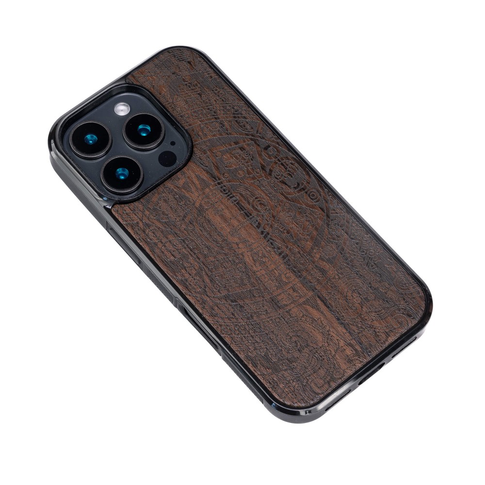 Drewniane Etui Bewood do iPhone 16 Pro KALENDARZ AZTECKI ZIRICOTE (3)