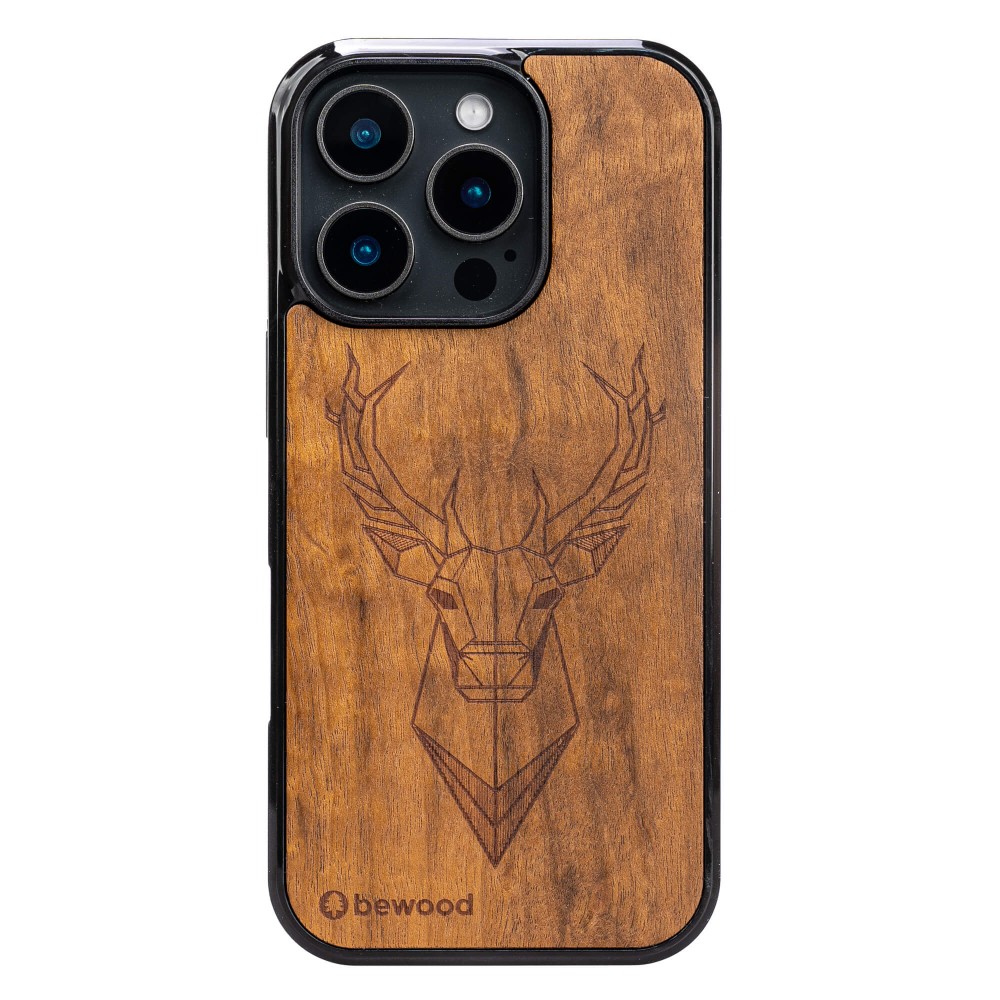 Apple iPhone 16 Pro Deer Imbuia Bewood Wood Case (1)