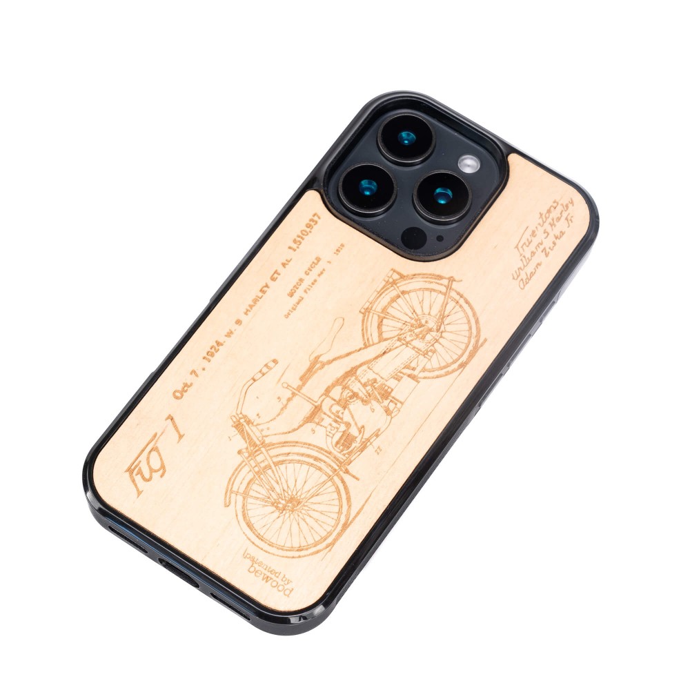 Drewniane Etui Bewood do iPhone 16 Pro HARLEY PATENT ANIEGRE (3)