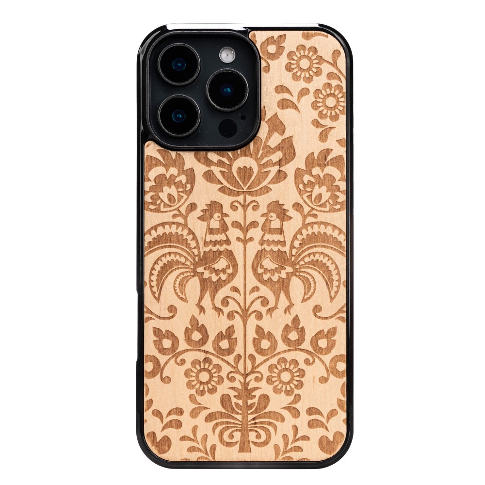 Drewniane Etui Bewood do iPhone 16 Pro Max POLSKI FOLK ANIEGRE (1)