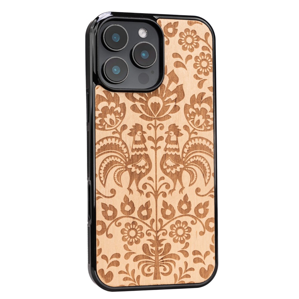 Drewniane Etui Bewood do iPhone 16 Pro Max POLSKI FOLK ANIEGRE (2)