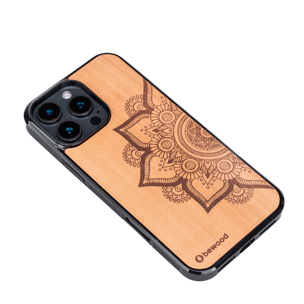 Drewniane Etui Bewood do iPhone 16 Pro Max MANDALA JABŁOŃ (3)
