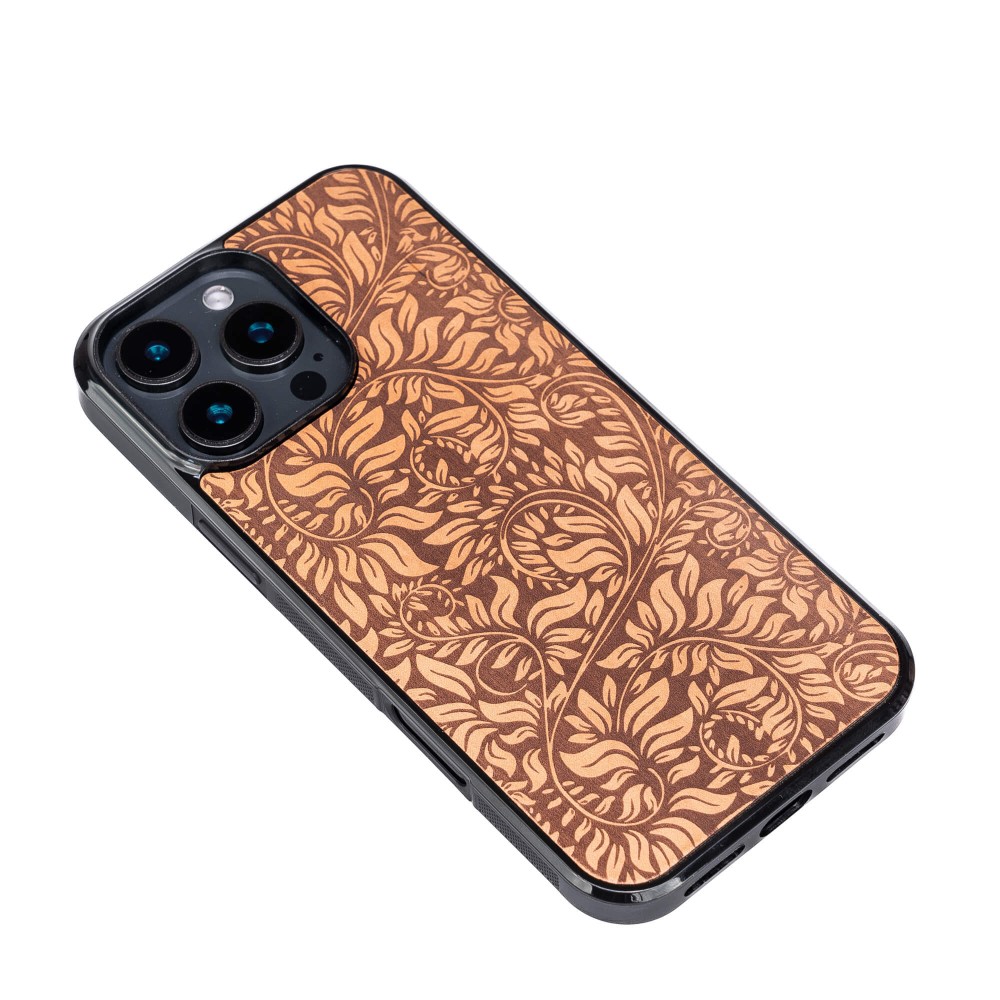 Drewniane Etui Bewood do iPhone 16 Pro Max LIŚCIE JABŁOŃ (3)