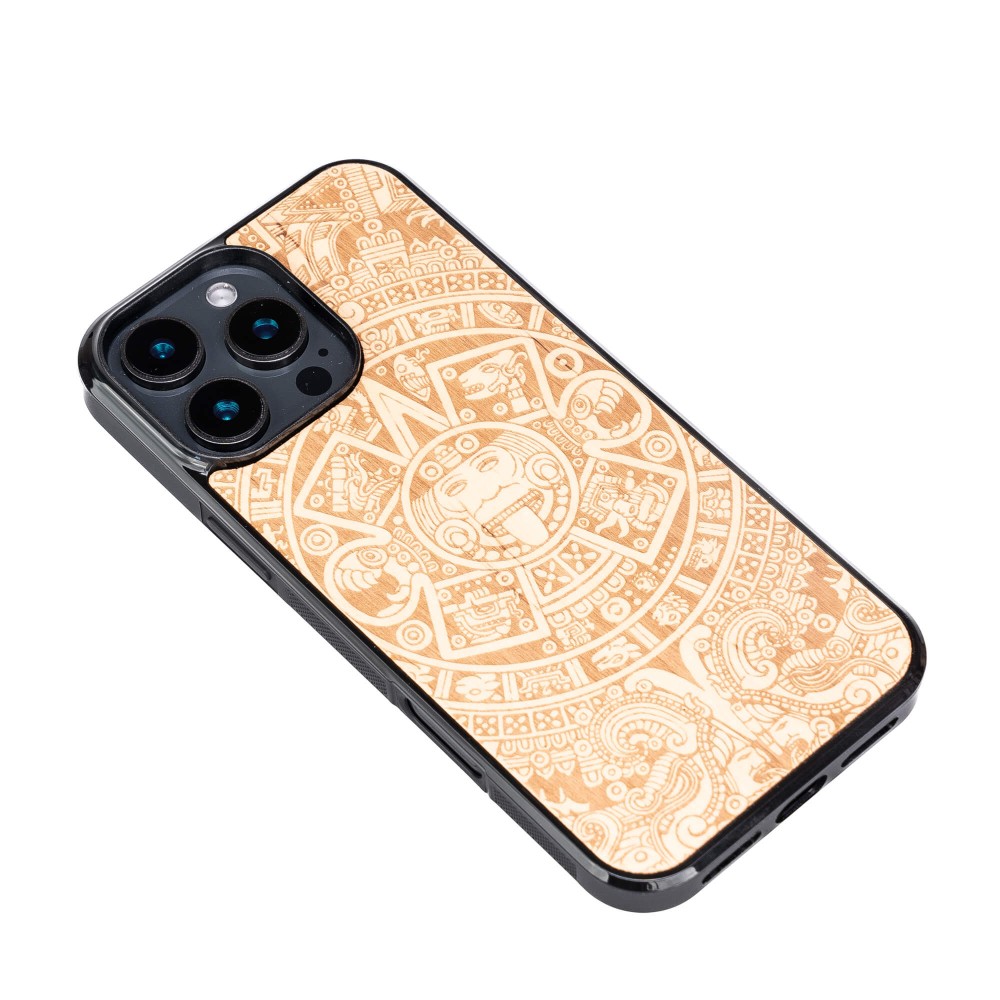 Drewniane Etui Bewood do iPhone 16 Pro Max KALENDARZ AZTECKI ANIEGRE (3)