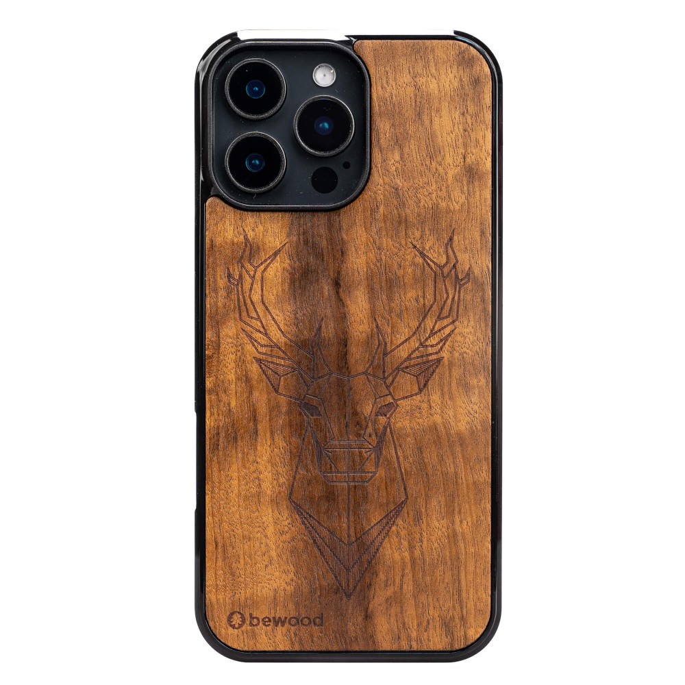 Drewniane Etui Bewood do iPhone 16 Pro Max JELEŃ IMBUIA (1)