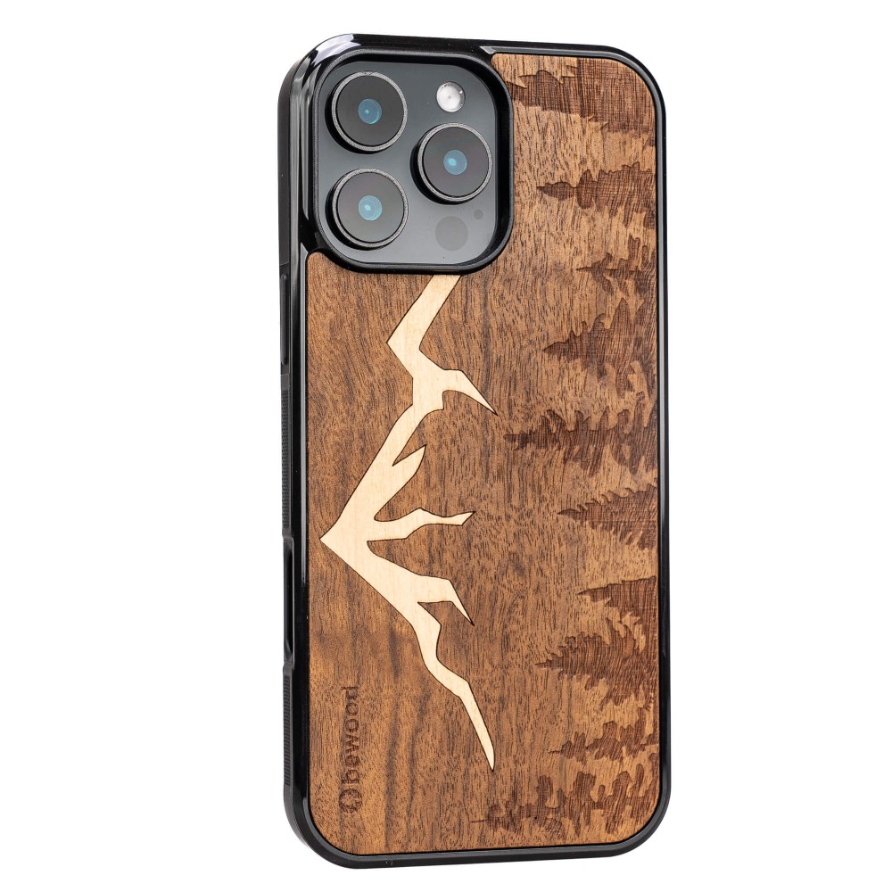 Drewniane Etui Bewood do iPhone 16 Pro Max GÓRY IMBUIA (2)