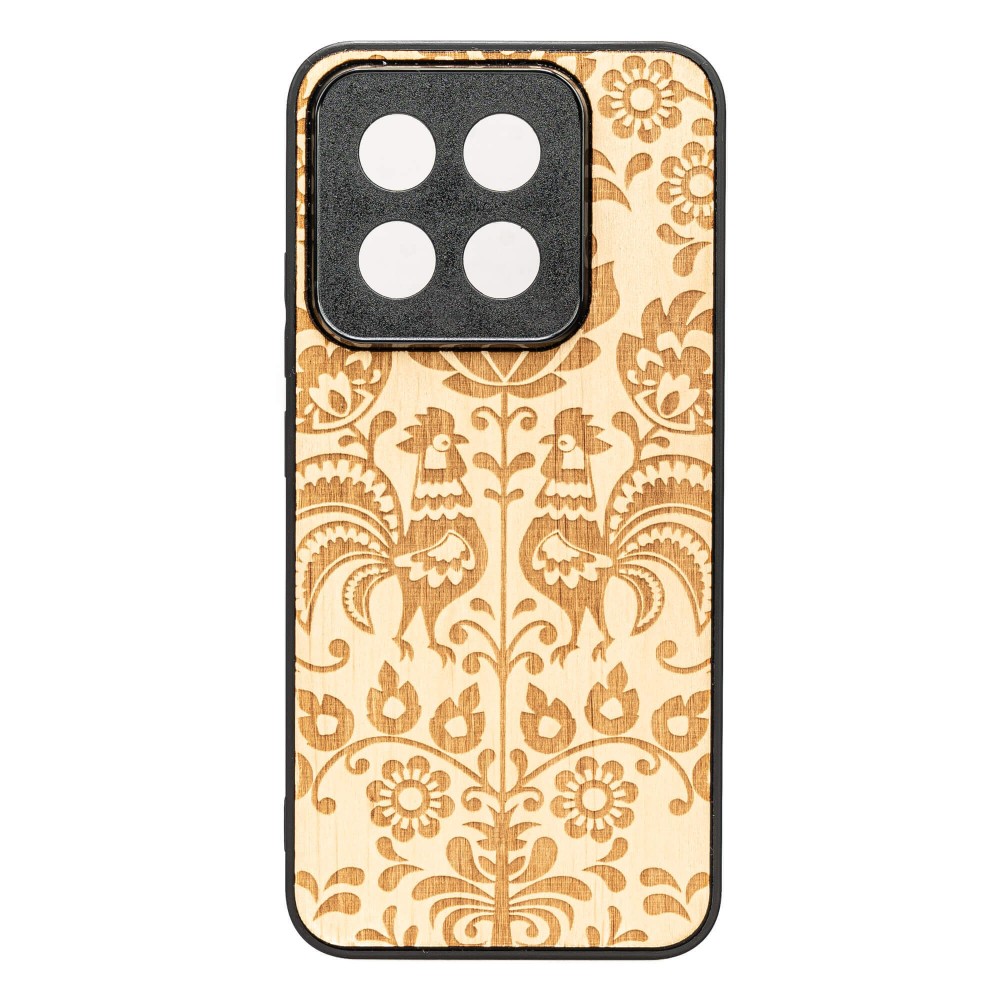 Drewniane Etui Bewood do Xiaomi 14T POLSKI FOLK ANIEGRE (1)