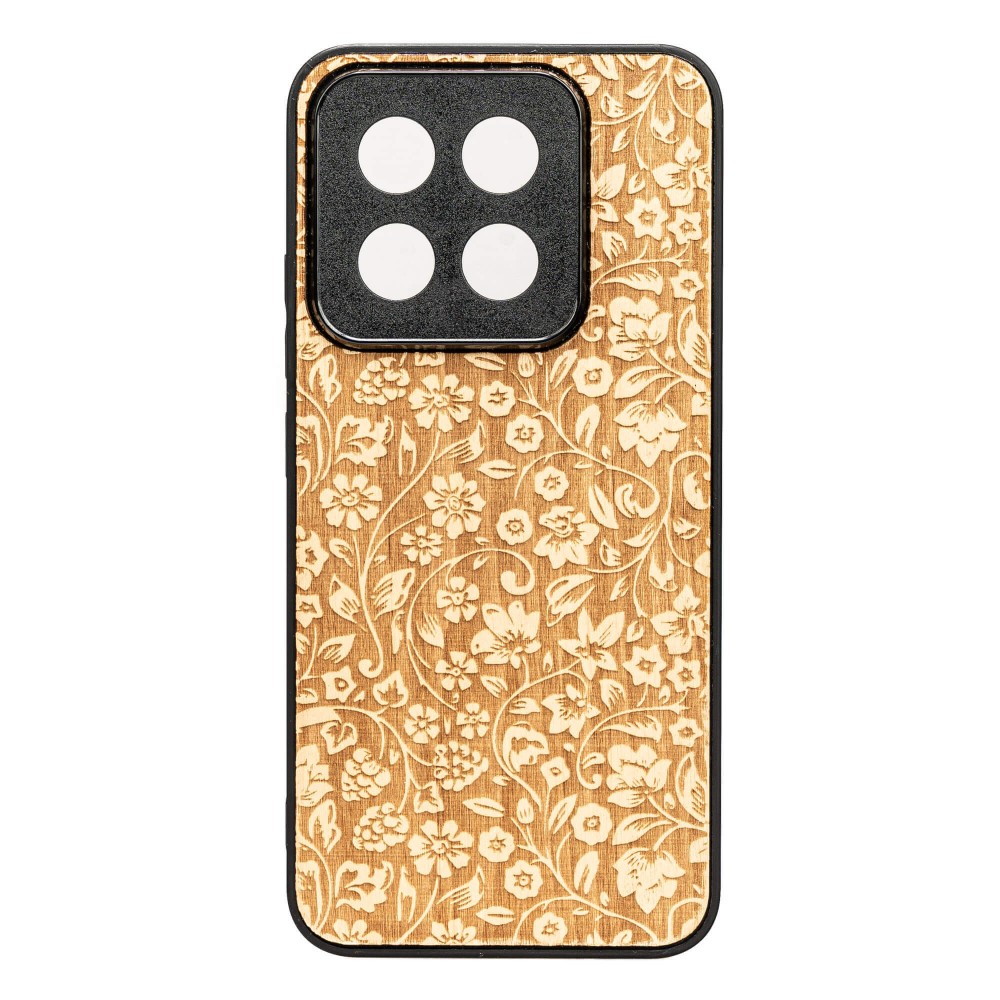 Drewniane Etui Bewood do Xiaomi 14T KWIATY POLNE ANIEGRE (1)