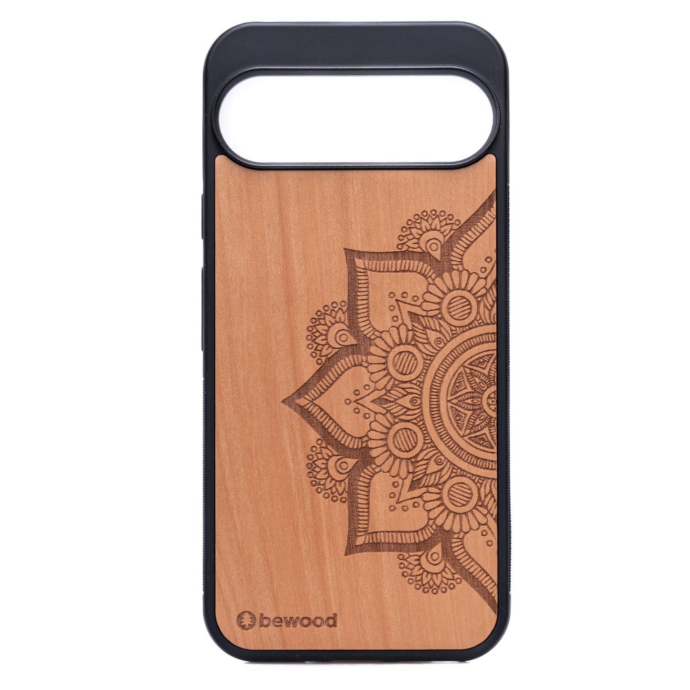 Drewniane Etui Bewood do Google Pixel 9/9 Pro MANDALA JABŁOŃ (1)