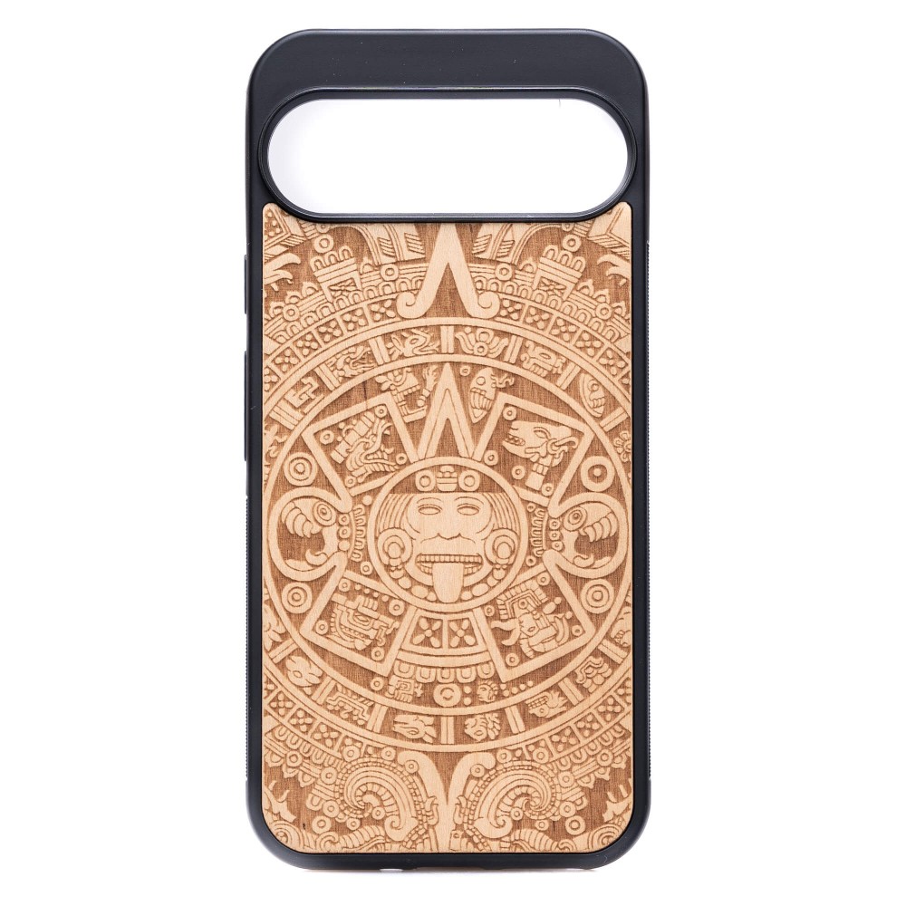 Drewniane Etui Bewood do Google Pixel 9 Pro XL KALENDARZ AZTECKI ANIEGRE (1)