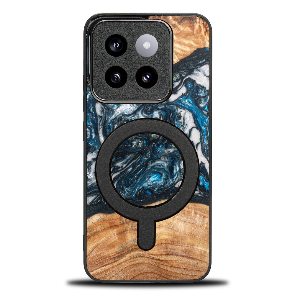 Etui Bewood Unique do Xiaomi 14T - Planets - Ziemia z MagSafe (1)