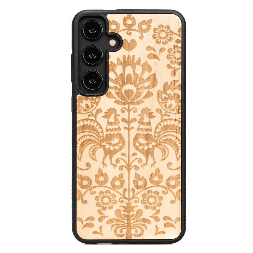 Drewniane Etui Bewood do Samsung Galaxy S24 FE 5G POLSKI FOLK ANIEGRE (1)