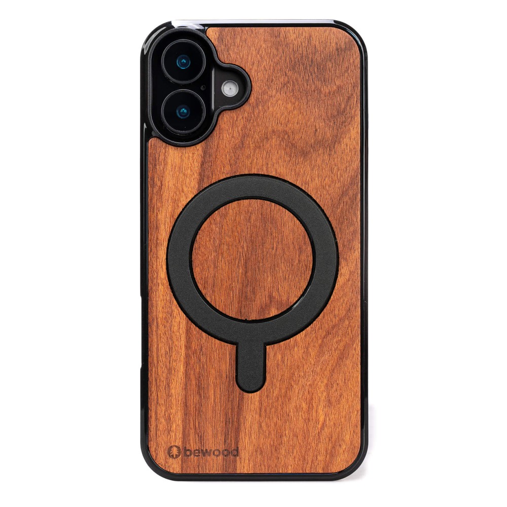 Drewniane Etui Bewood do iPhone 16 Plus PALISANDER SANTOS z MagSafe (1)