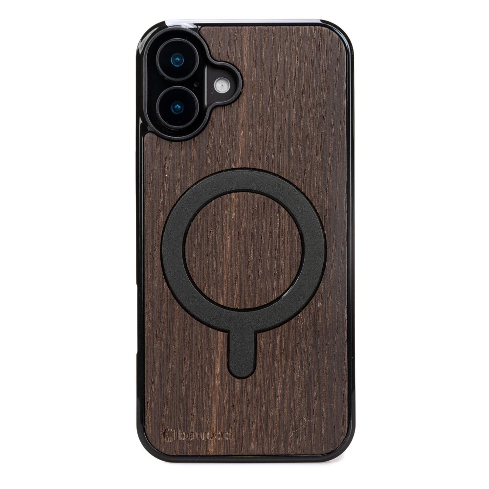 Drewniane Etui Bewood do iPhone 16 Plus DĄB WĘDZONY z MagSafe (1)