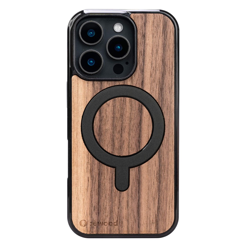Drewniane Etui Bewood do iPhone 16 Pro ORZECH AMERYKAŃSKI z MagSafe (1)