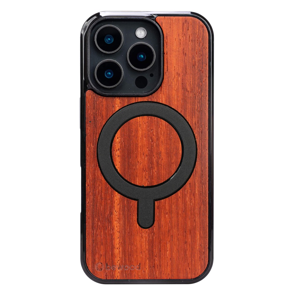 Drewniane Etui Bewood do iPhone 16 Pro PADOUK z MagSafe (1)