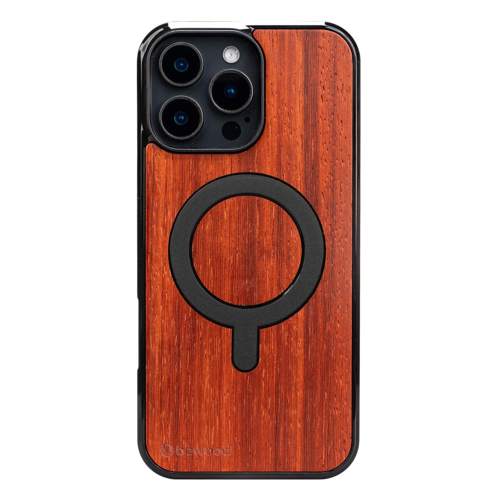 Drewniane Etui Bewood do iPhone 16 Pro Max PADOUK z MagSafe (1)