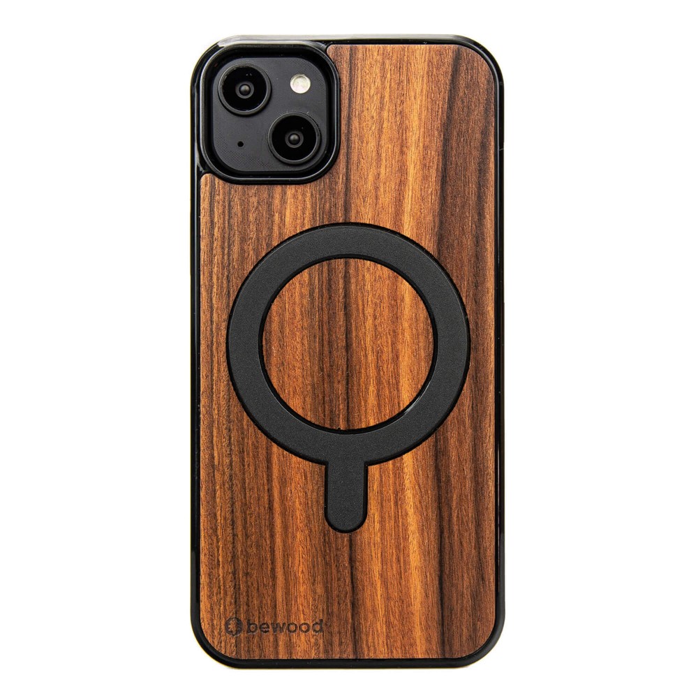 Drewniane Etui Bewood do iPhone 15 Plus PALISANDER SANTOS z MagSafe (1)