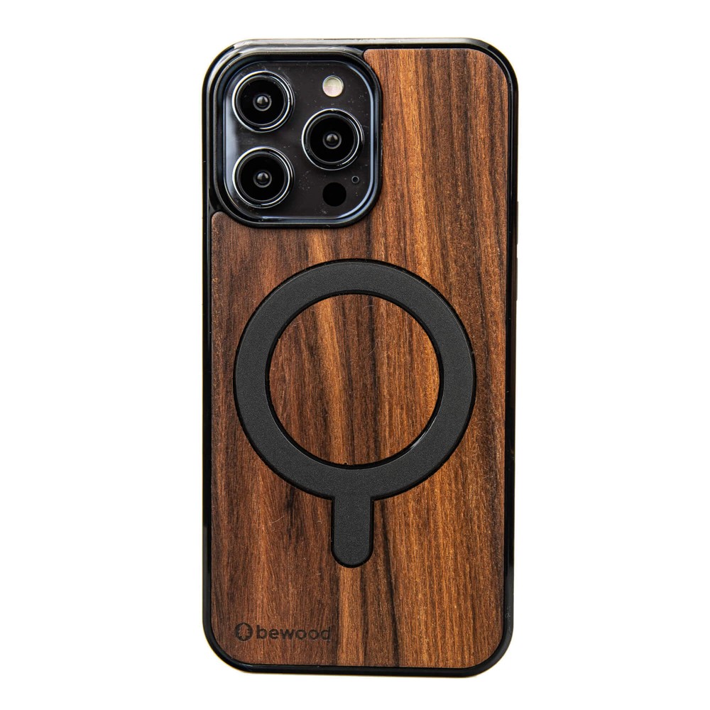 Drewniane Etui Bewood do iPhone 15 Pro Max PALISANDER SANTOS z MagSafe (1)
