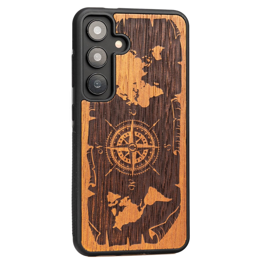 Samsung Galaxy S25 Compass Merbau Bewood Wood Case (2)