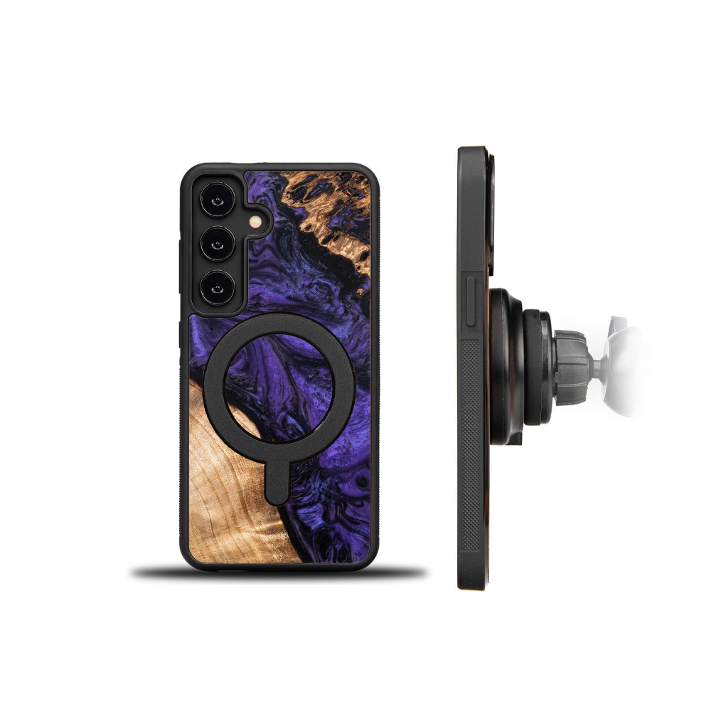Etui Bewood Unique do Samsung Galaxy S25 - Violet z MagSafe (2)