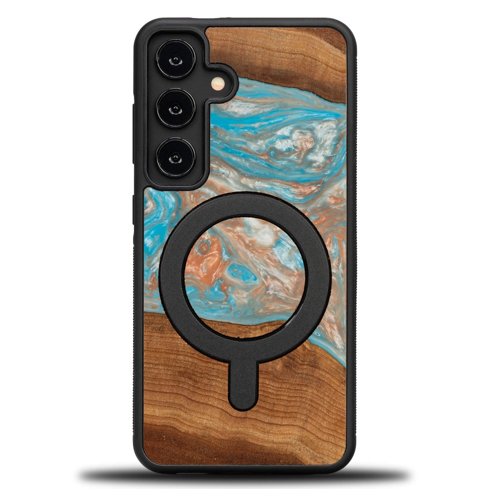 Etui Bewood Unique do Samsung Galaxy S25 - Planets - Saturn z MagSafe (1)
