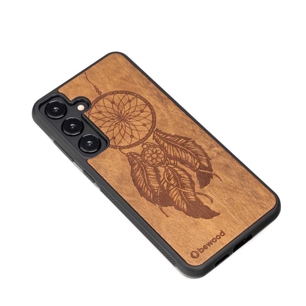 Drewniane Etui Bewood do Samsung Galaxy S25 Plus ŁAPACZ SNÓW IMBUIA (3)