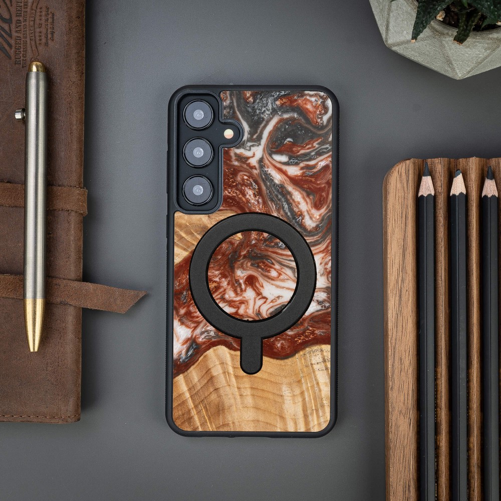 Etui Bewood Unique do Samsung Galaxy S25 Plus - Planets - Wenus z MagSafe (3)