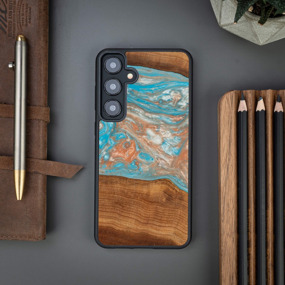 Etui Bewood Unique do Samsung Galaxy S25 Plus - Planets - Saturn (2)