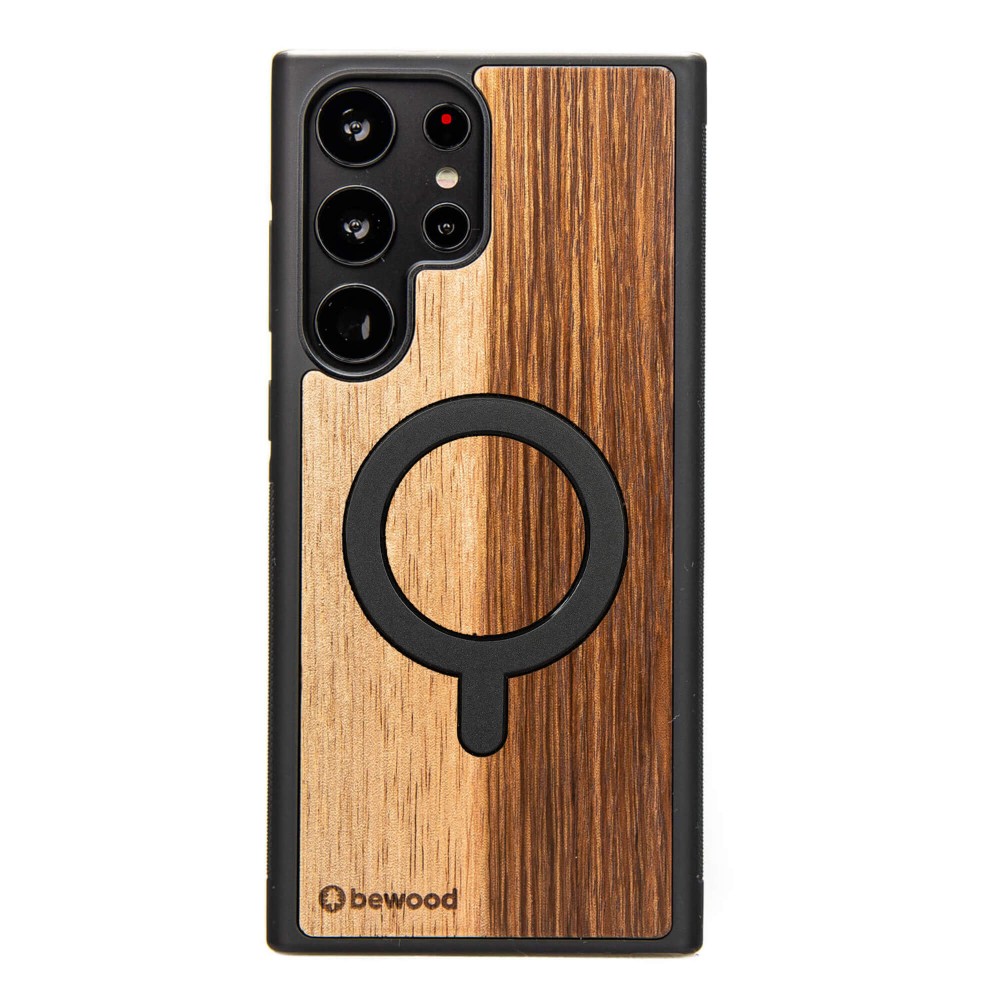 Drewniane Etui Bewood do Samsung Galaxy S25 Ultra MANGO z MagSafe (1)