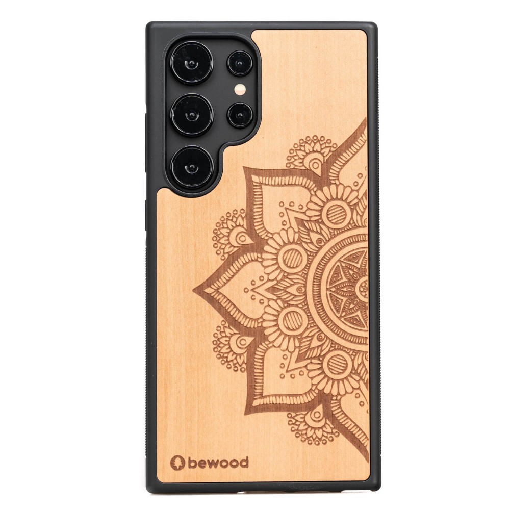 Drewniane Etui Bewood do Samsung Galaxy S25 Ultra MANDALA JABŁOŃ (1)