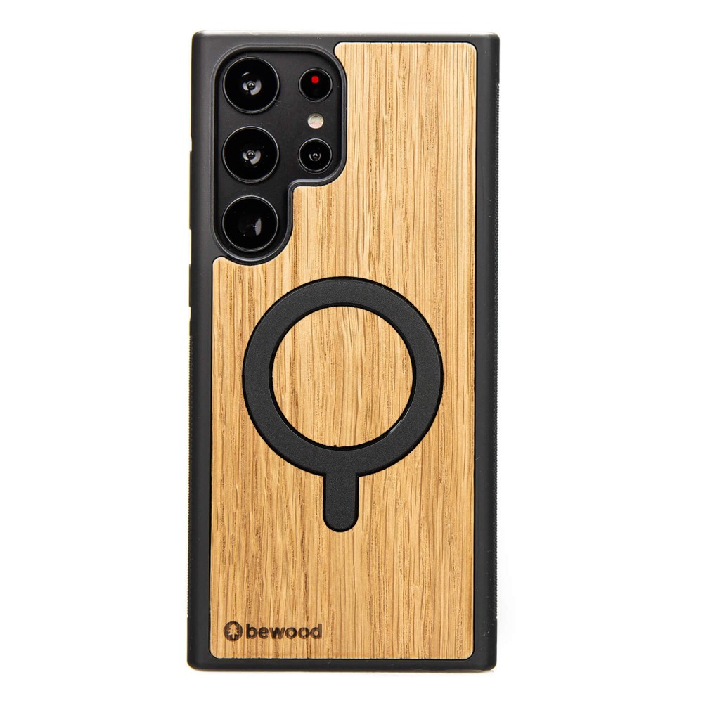 Drewniane Etui Bewood do Samsung Galaxy S25 Ultra DĄB z MagSafe (1)