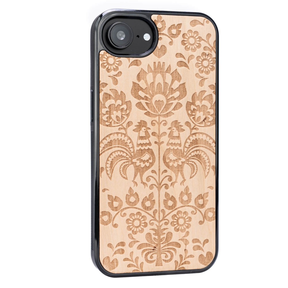 Drewniane Etui Bewood do iPhone 17e / 16e POLSKI FOLK ANIEGRE (2)