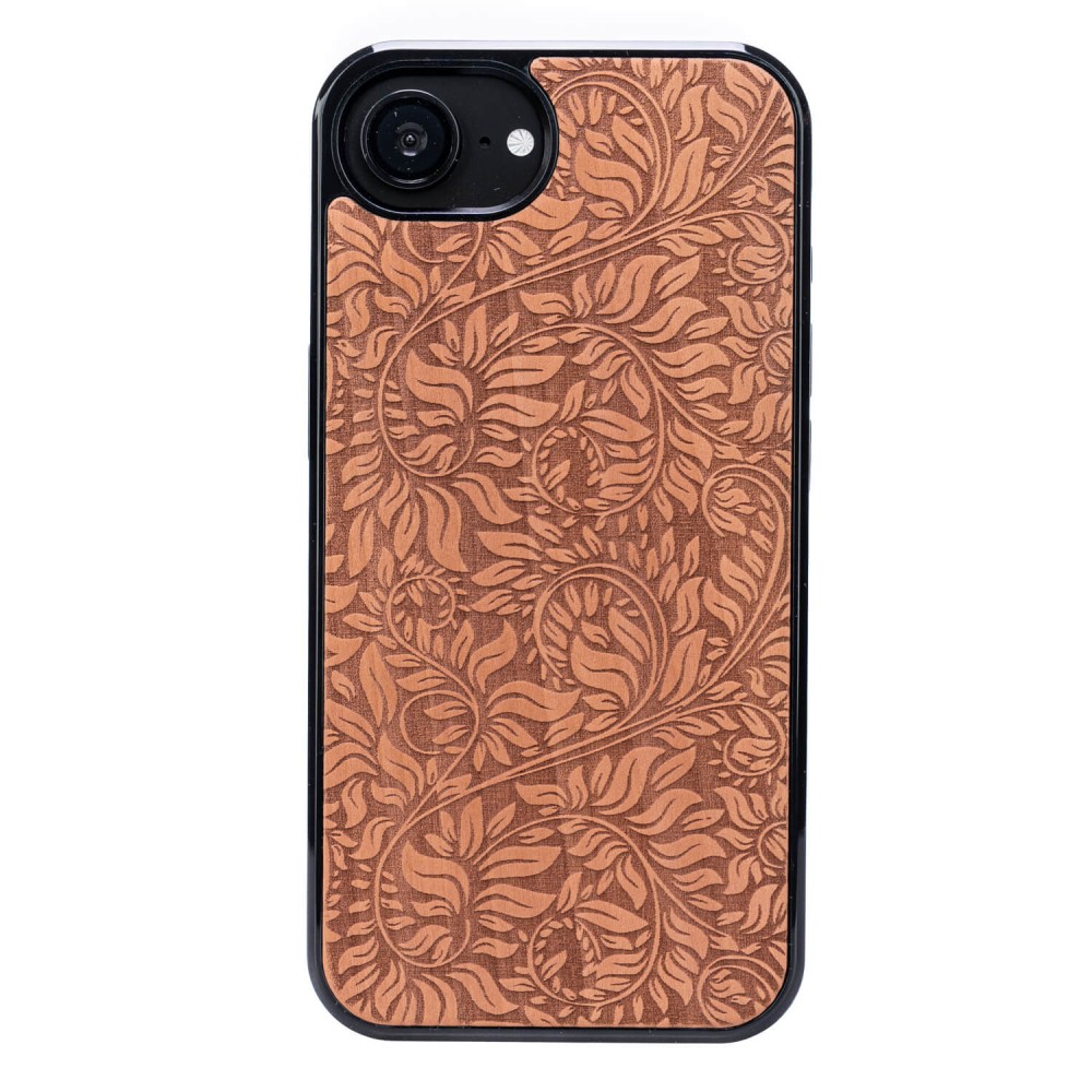 Drewniane Etui Bewood do iPhone 17e / 16e LIŚCIE JABŁOŃ (1)