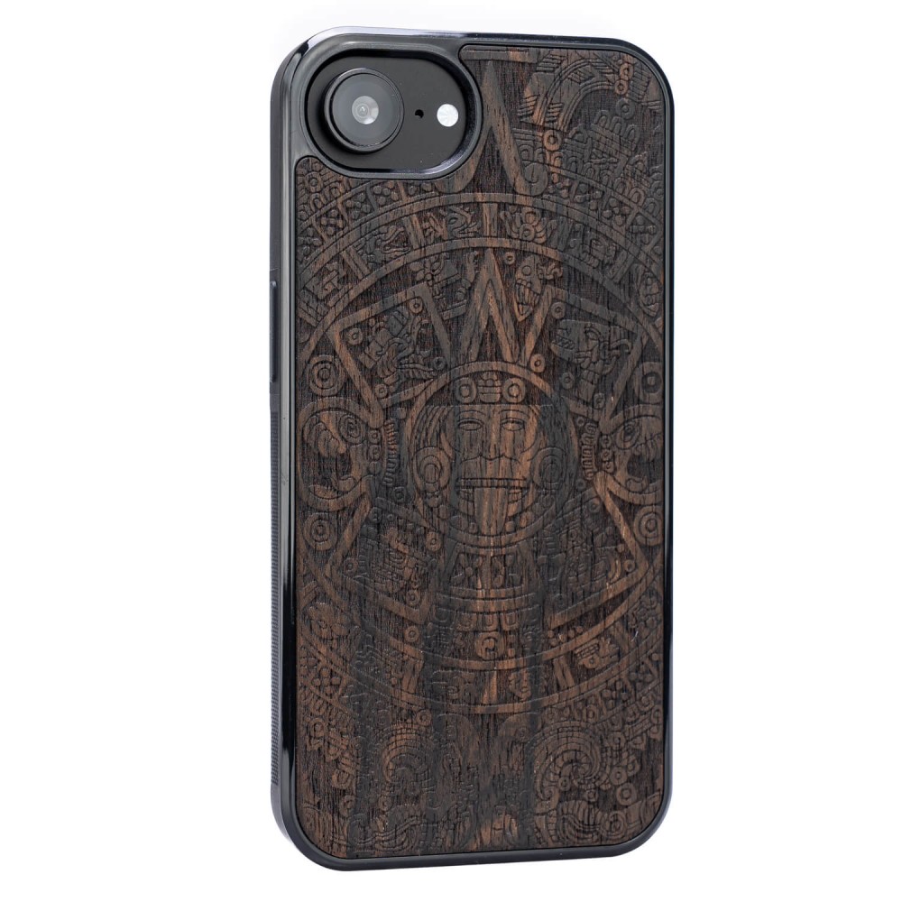 Drewniane Etui Bewood do iPhone 17e / 16e KALENDARZ AZTECKI ZIRICOTE (2)